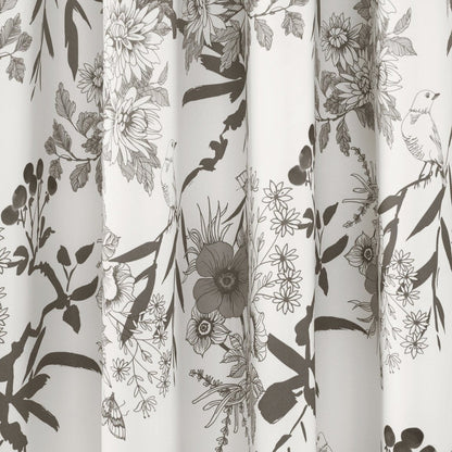Botanical Garden Light Filtering Window Curtain Panel Sets -6 Colors