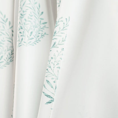 Teardrop Leaf Light Filtering Window Curtain Panel Set