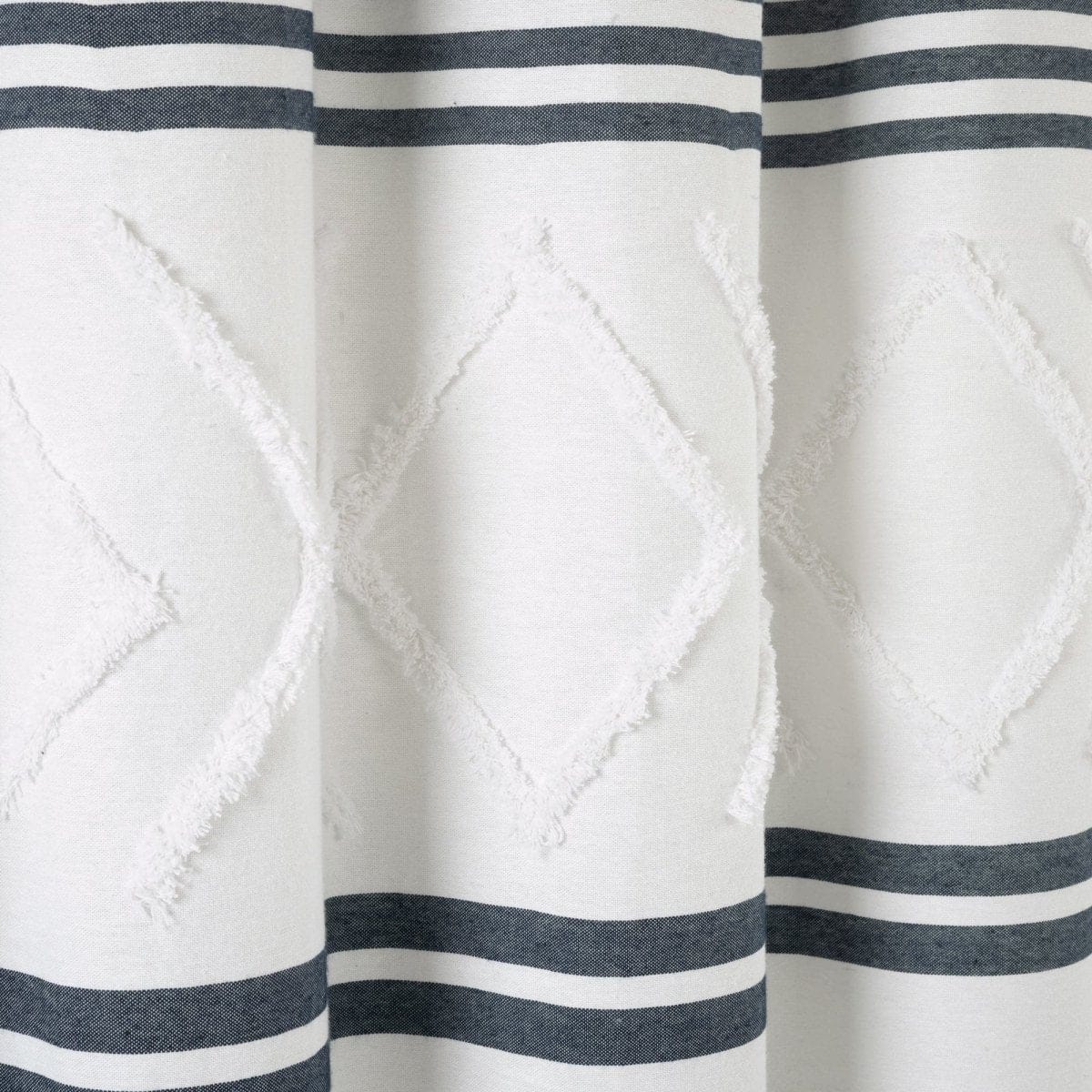 Urban Tufted Recycled Cotton Blend Shower Curtain