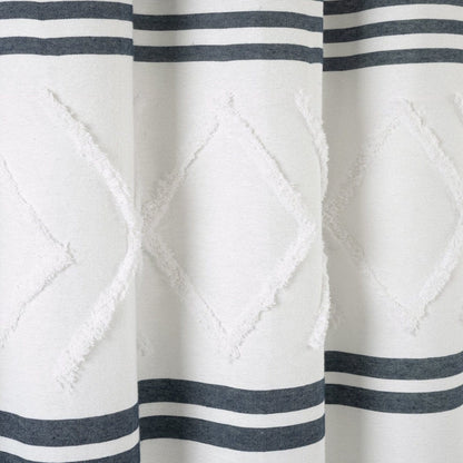 Urban Tufted Recycled Cotton Blend Shower Curtain