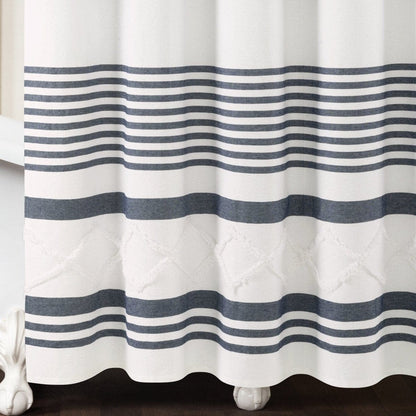 Urban Tufted Recycled Cotton Blend Shower Curtain