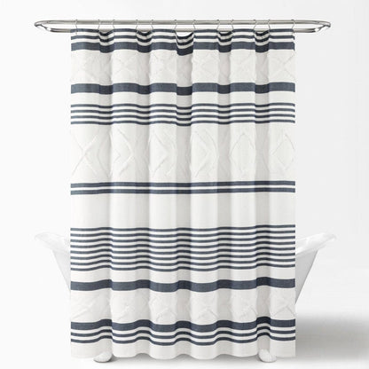 Urban Tufted Recycled Cotton Blend Shower Curtain