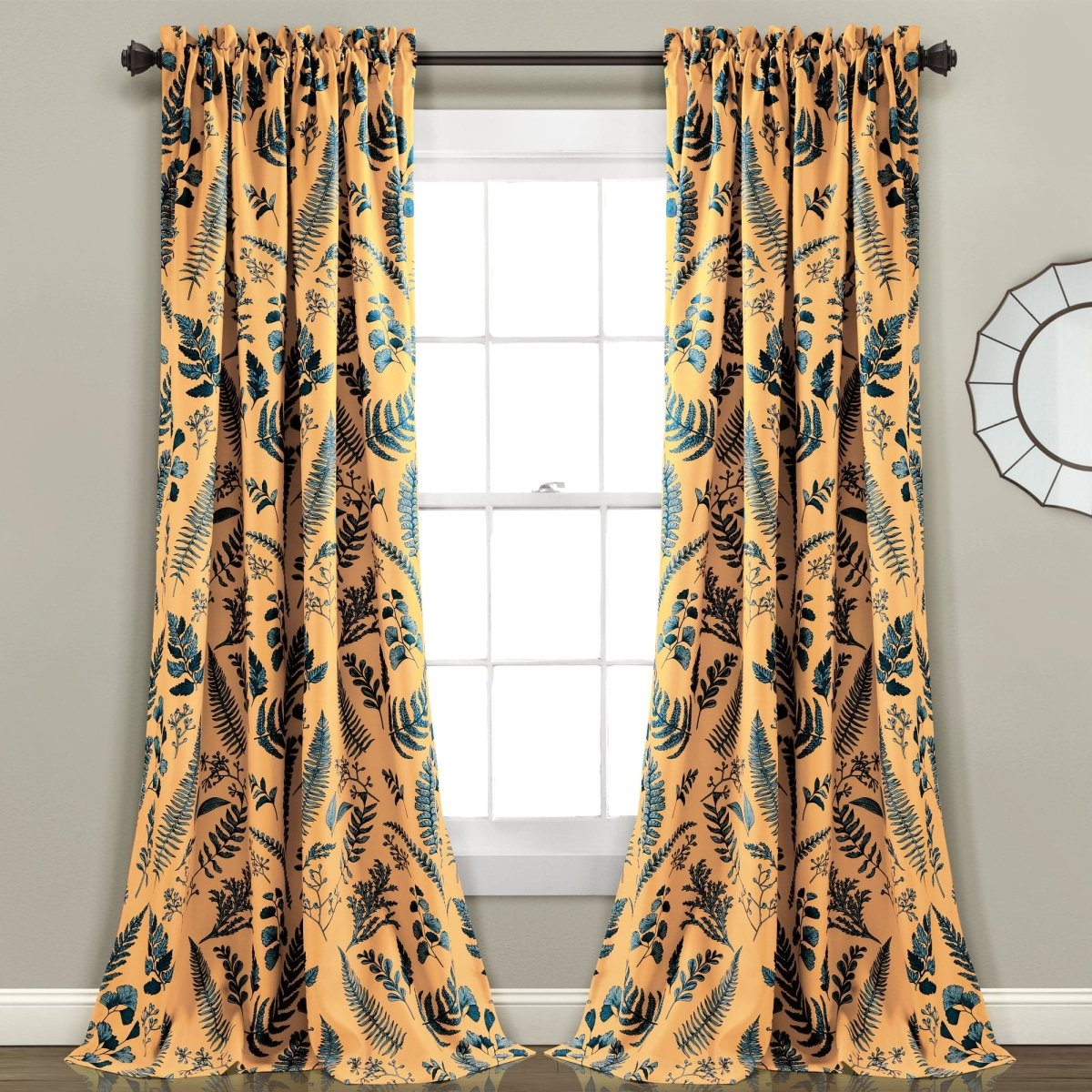 Devonia Light Filtering Window Curtain Panel Sets - 5 Colors