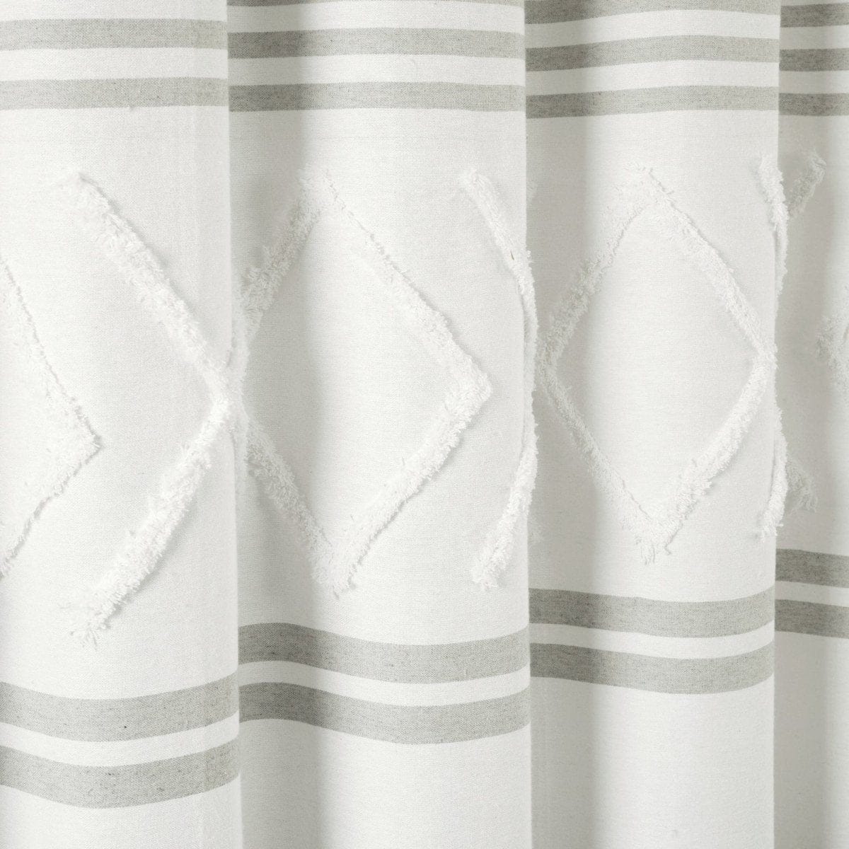 Urban Tufted Recycled Cotton Blend Shower Curtain
