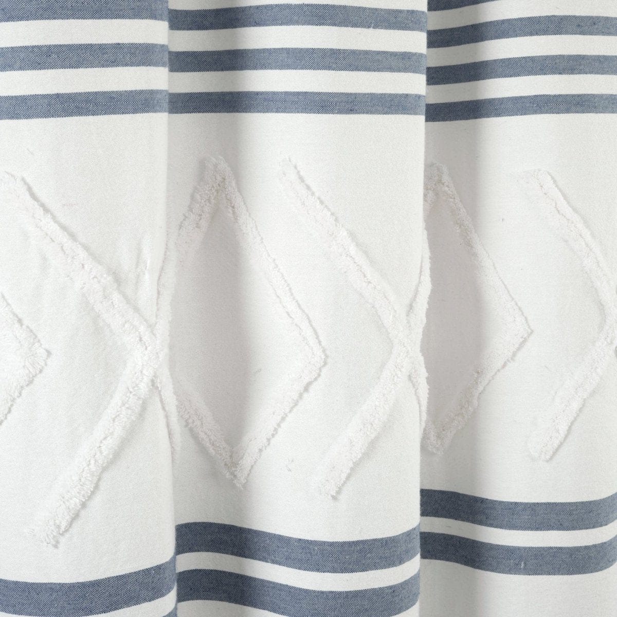 Urban Tufted Recycled Cotton Blend Shower Curtain