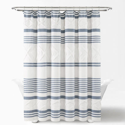 Urban Tufted Recycled Cotton Blend Shower Curtain