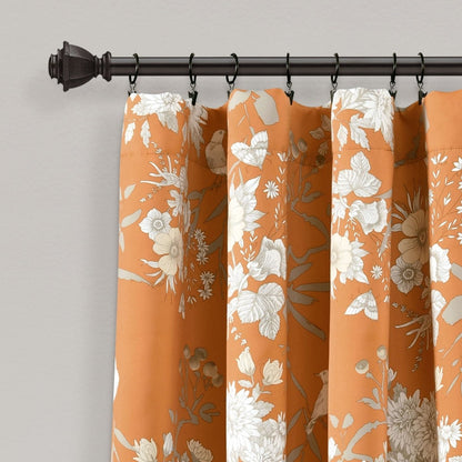 Botanical Garden Light Filtering Window Curtain Panel Sets -6 Colors