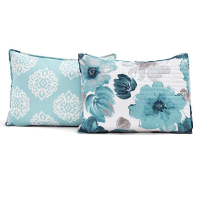 Leah 3 Piece Reversible Quilt Sets - 5 Colors