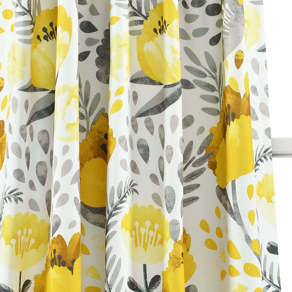 Poppy Garden Light Filtering Window Curtain Panel Sets