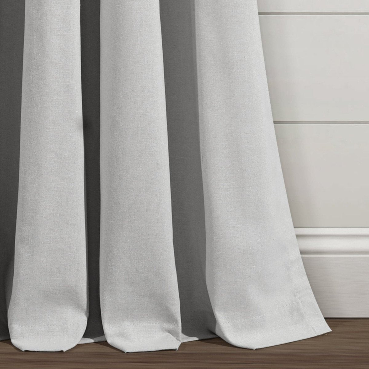Boho Pom Pom Tassel Faux Linen Window Curtain Panels