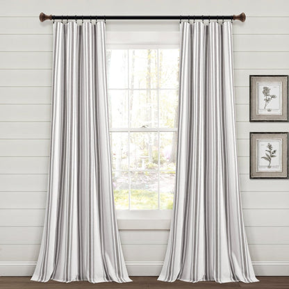 Farmhouse Stripe Yarn Dyed Curtain Panel Sets in Multiple Colors and Sizes