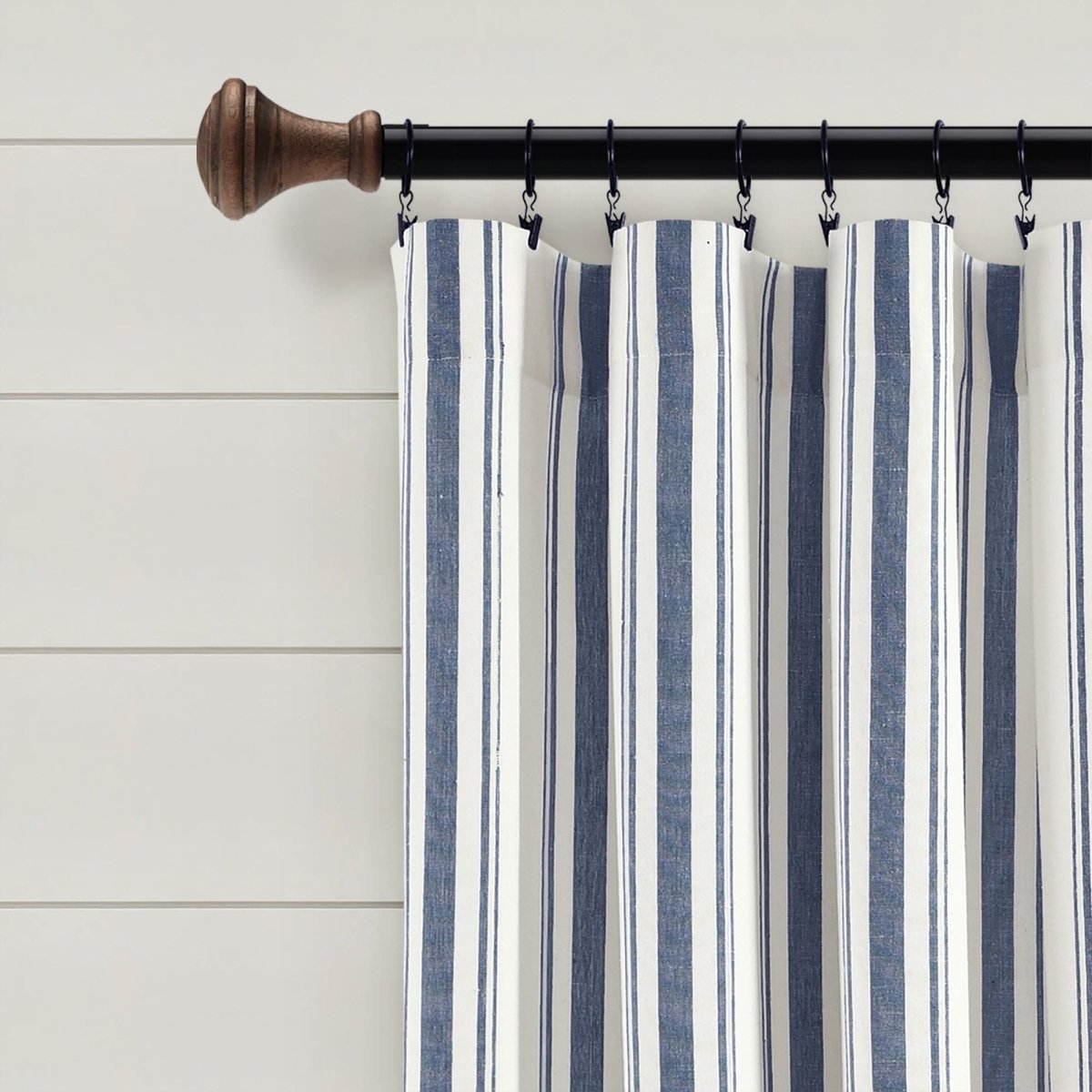 Farmhouse Stripe Yarn Dyed Curtain Panel Sets in Multiple Colors and Sizes