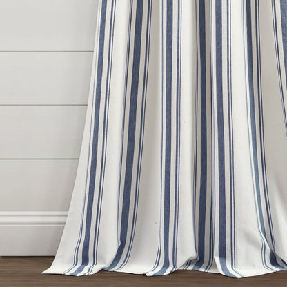 Farmhouse Stripe Yarn Dyed Curtain Panel Sets in Multiple Colors and Sizes