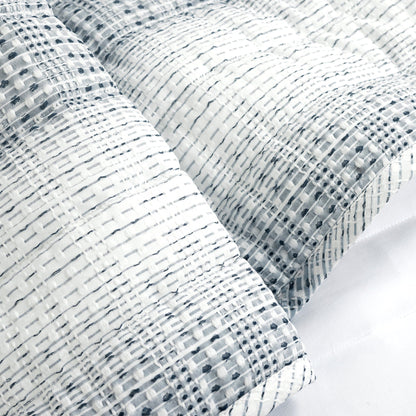Yarn Dyed Textured Waffle Quilt Set- 3 Piece