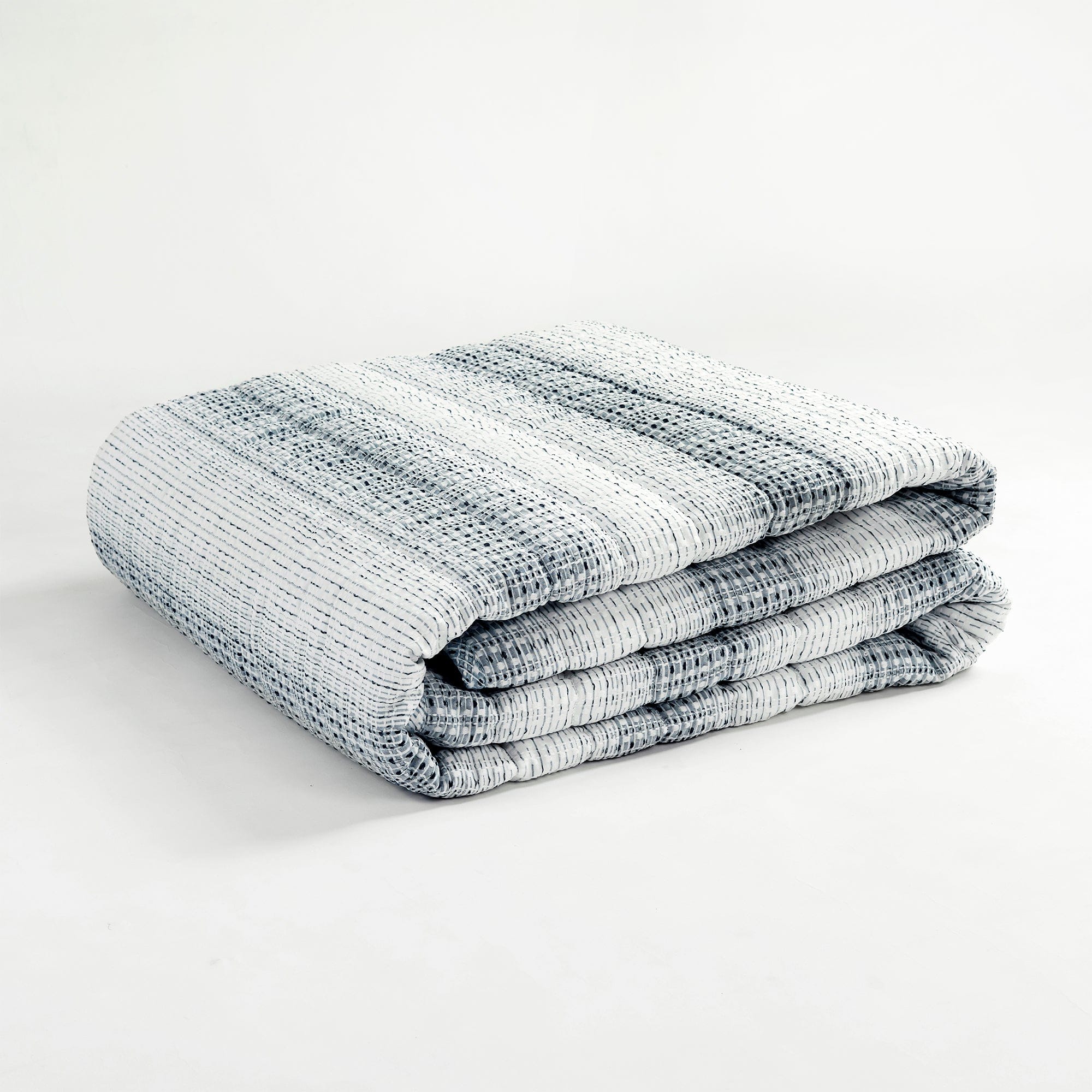 Yarn Dyed Textured Waffle Quilt Set- 3 Piece