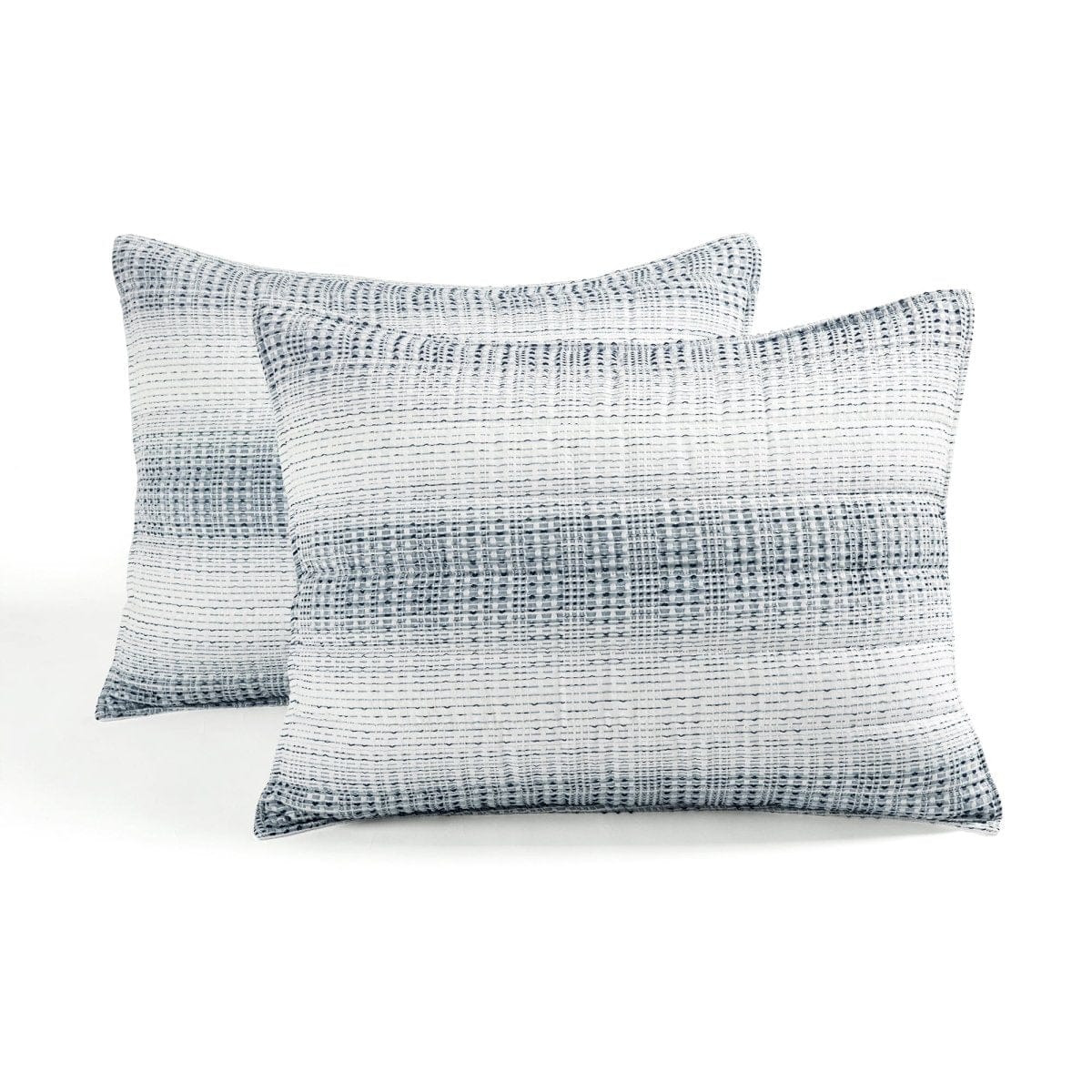 Yarn Dyed Textured Waffle Quilt Set- 3 Piece