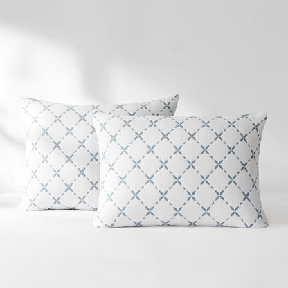 Diamond Leaf Jacquard Reversible Quilt Set - 3 Colors