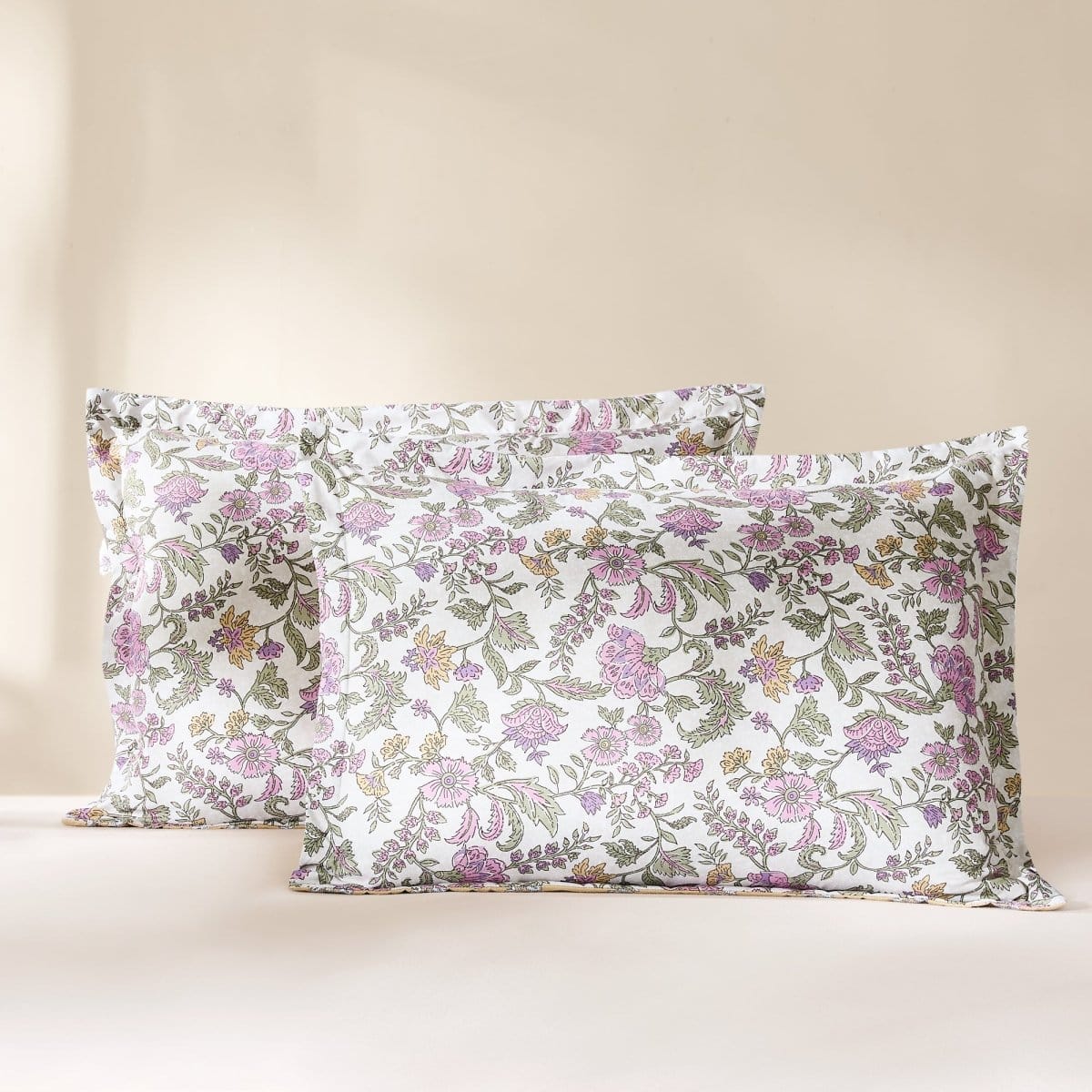 Lillian Block Print 5 Pc Reversible Comforter Set