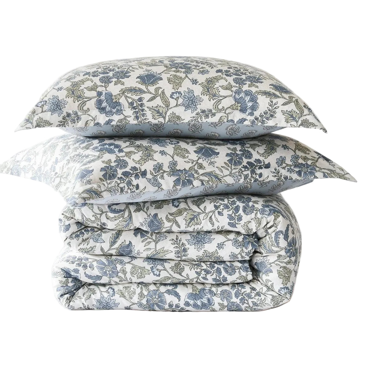Lillian Block Print Reversible Comforter Set