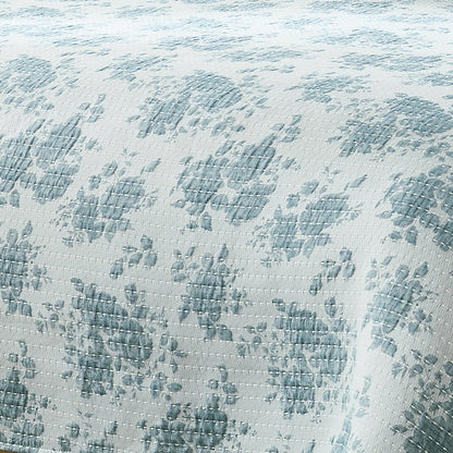 Rose Garden Pick Stitch Jacquard Matelasse Coverlet Set