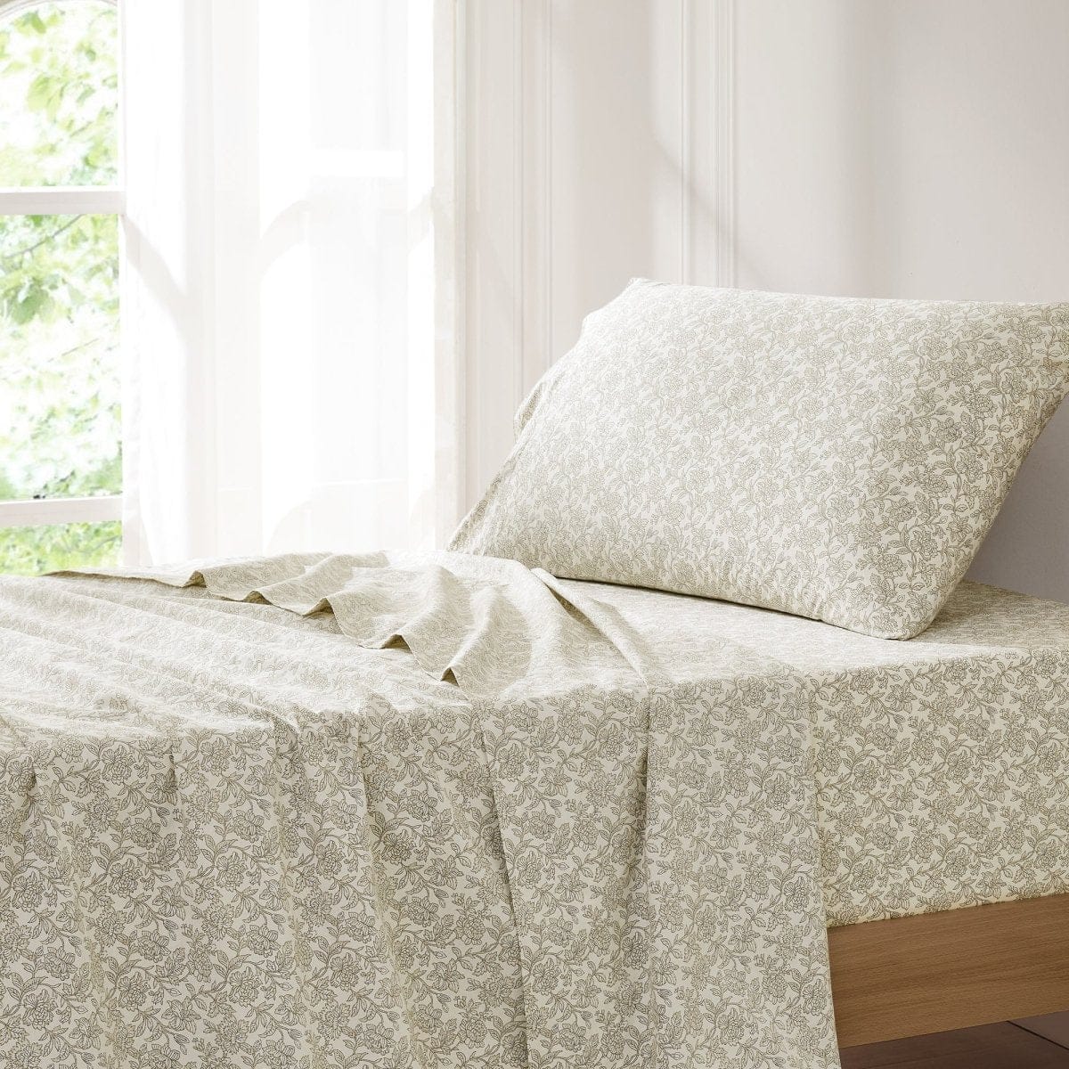 Zara Floral Block Cotton Sheet Set