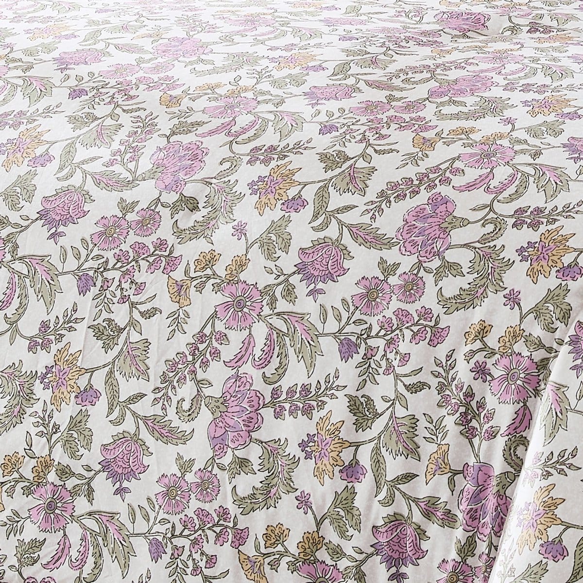 Lillian Block Print 5 Pc Reversible Comforter Set