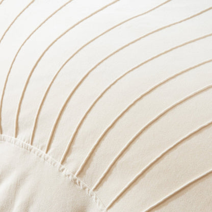Solar Drift Velvet Duvet Cover Set - Cream