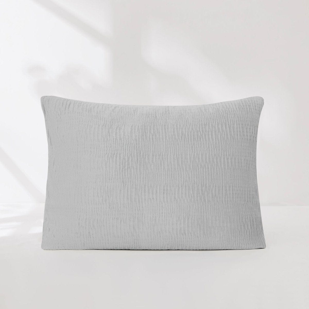 Azalea Ruched Velvet Stripe Comforter Set in Teal Green or Light Grey