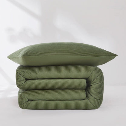 Arden Ribbed Corduroy Comforter Set