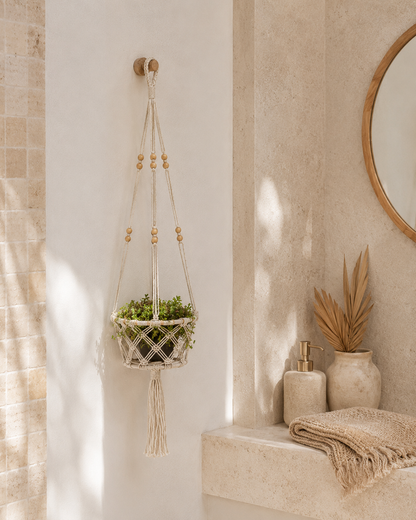 Beaded Macrame Plant Hangers