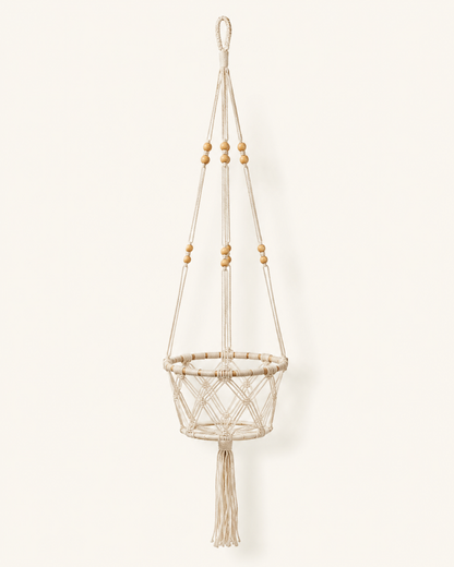 Beaded Macrame Plant Hangers