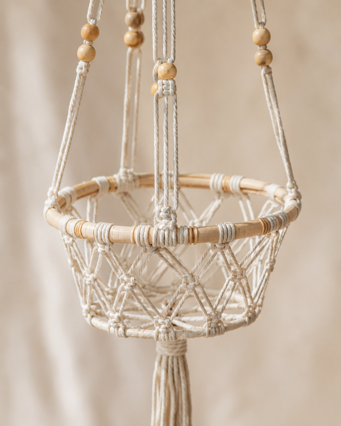 Beaded Macrame Plant Hangers