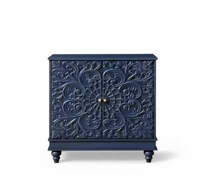 Midnight Blue Accent Cabinet