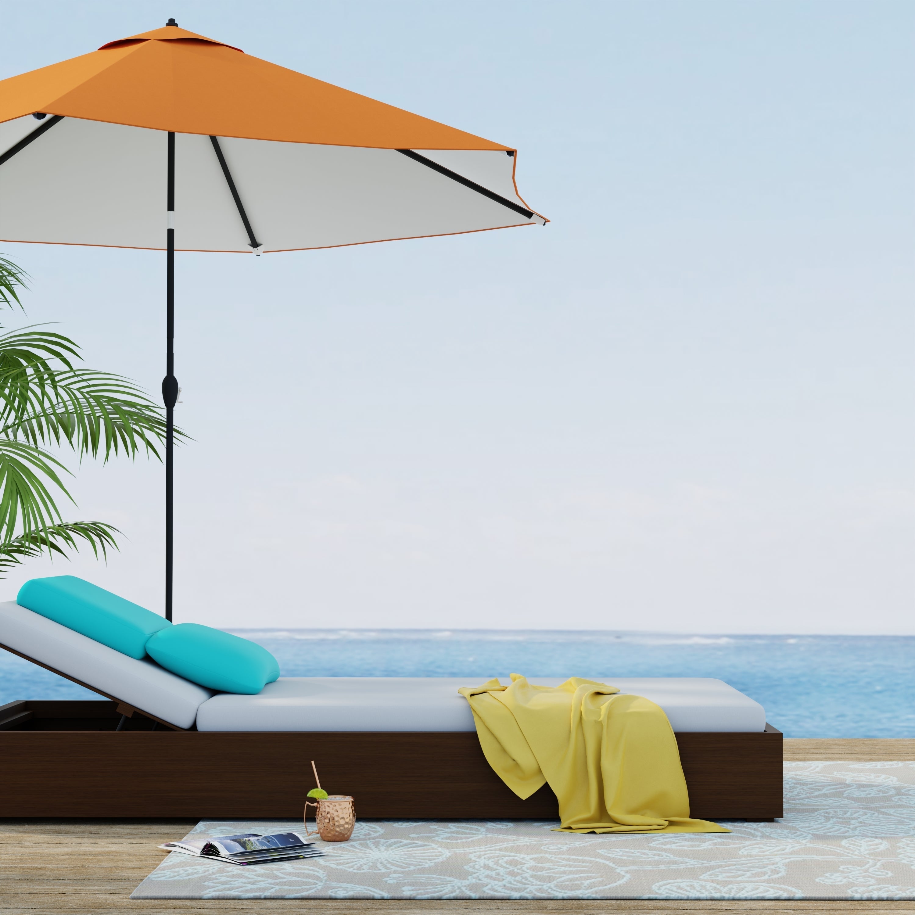 Cool Aqua Outdoor Mat