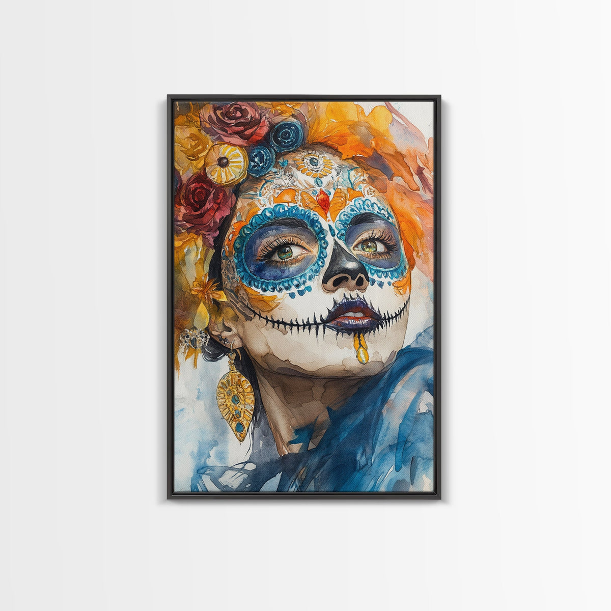 Dia De Los Muertos Wall Art - Senora Portrait