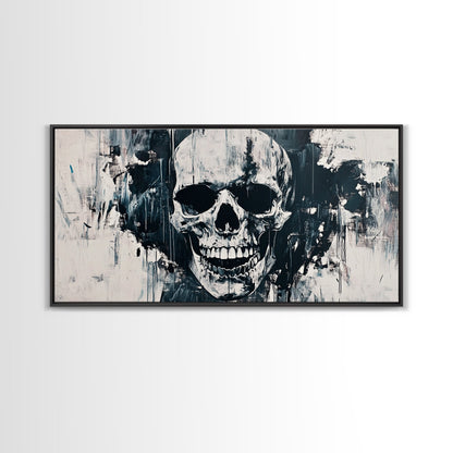 Gothic Skull Art Canvas Print
