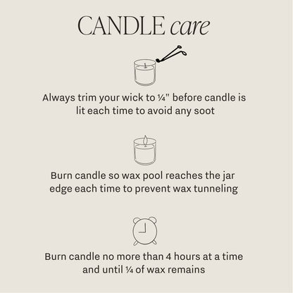 Cashmere and Vanilla Soy Patterned Candle - Clear Jar - 9 oz
