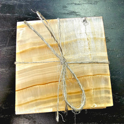 Onyx Coasters - Set of 4