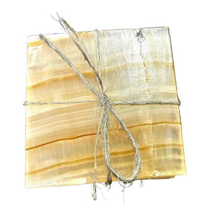 Onyx Coasters - Set of 4