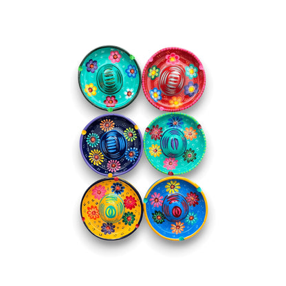 Mexican Handmade Bar Glass Rimmer | Hand-Painted Guerrero Pottery