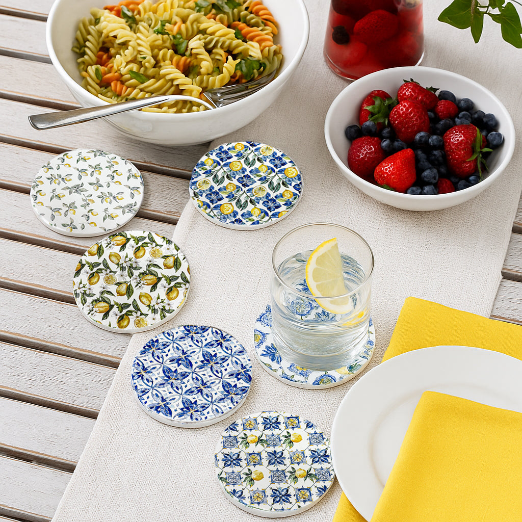 Coasters - Mediterranean Lemon, PRE-ORDER
