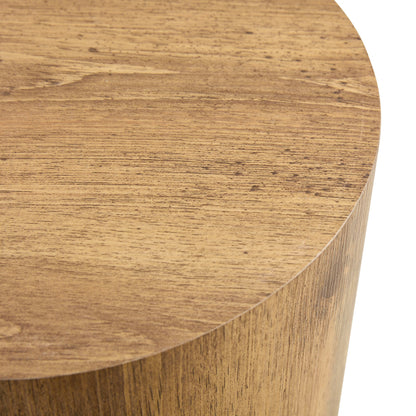 Modern Minimalist Set of Two Cylinder Coffee Tables