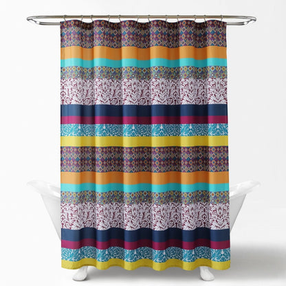 Boho Stripe Shower Curtain