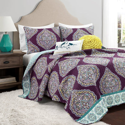 Harley 5 Piece Reversible Quilt Set - 2 Colors