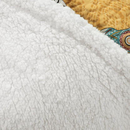 Hati Elephants Sherpa Throw - 3 Colors