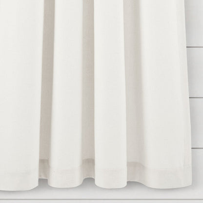 Farmhouse Boho Stripe Woven Tassel Yarn Dyed Recycled Cotton Blend Window Curtain Panel Sets