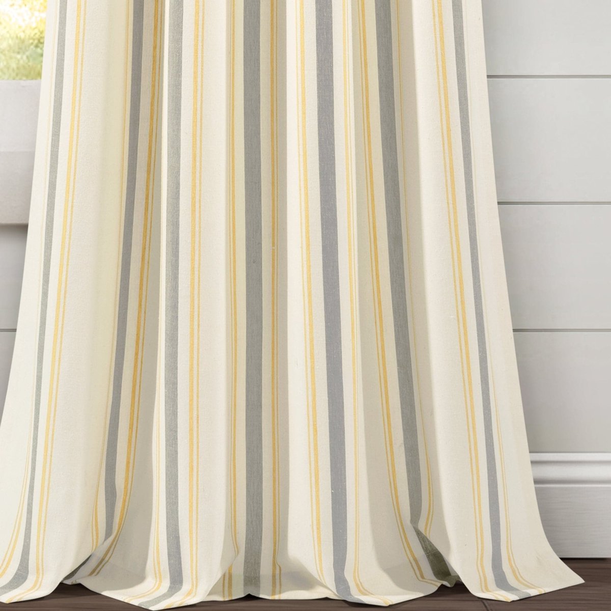 Farmhouse Stripe Yarn Dyed Curtain Panel Sets in Multiple Colors and Sizes