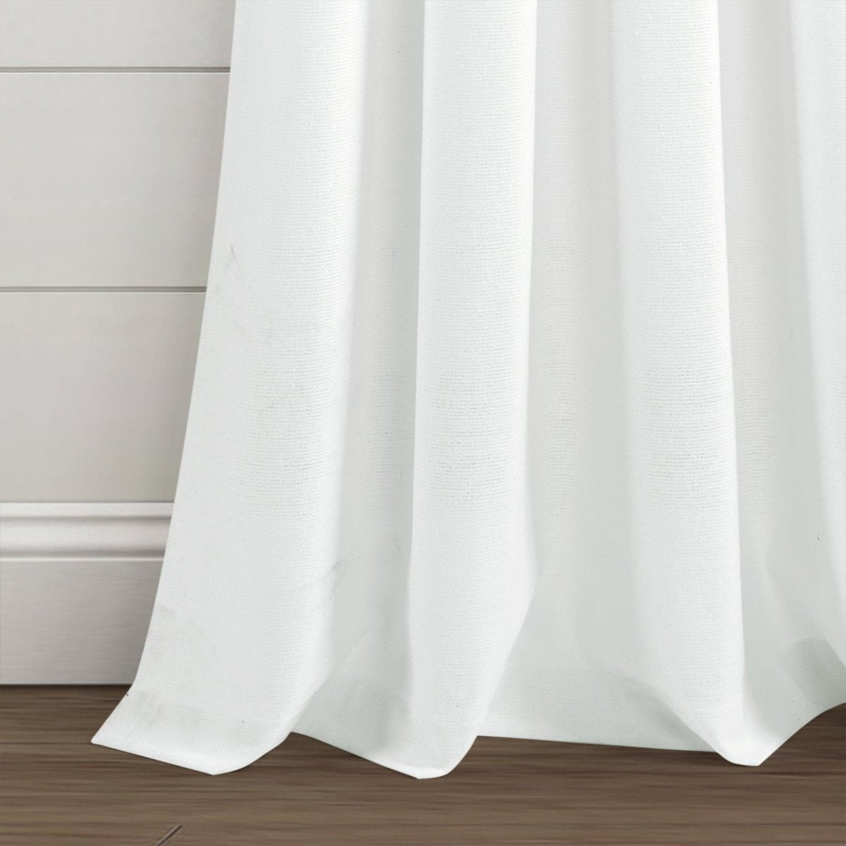 Farmhouse Boho Stripe Woven Tassel Yarn Dyed Recycled Cotton Blend Window Curtain Panel Sets