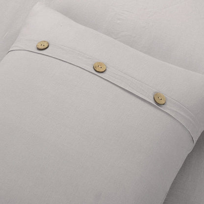 Belgian Flax Linen Rich Cotton Blend Duvet Cover 3 Piece Sets