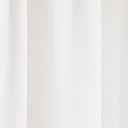Boho Faux Linen Texture Tassel Window Curtain Panel